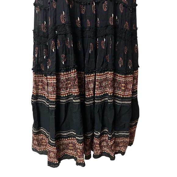 Farm Rio Winter Magic Midi Dress Magia Colorful Boho Size XS Wedding Embroidered - Picture 8 of 11